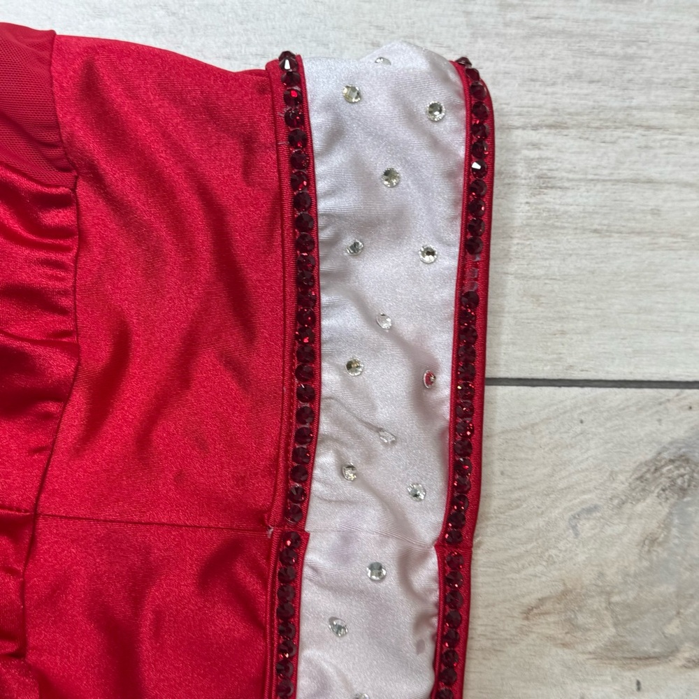 Custom Chelsea B Dance costume gold and red Size 10/12 Solider Theme Saints - Picture 11 of 12